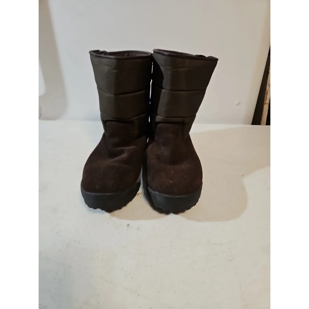 Lands End Winter Boots Women 9.5 B Brown‎ Casual Everyday Walking Ex. Condition